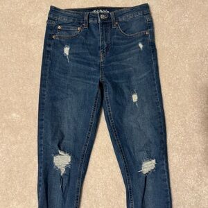 Distressed jeans
